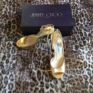 Jimmy Choo Gold Shoes